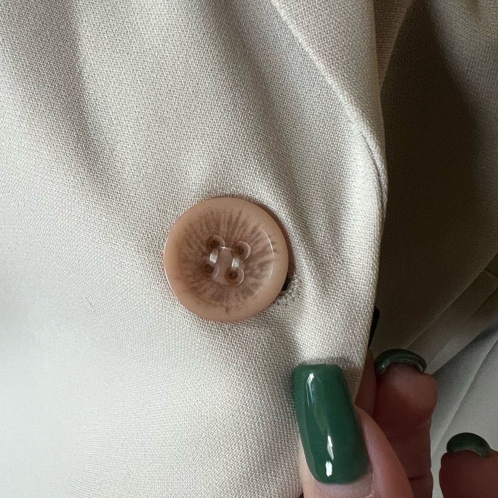 Beige, Single Breasted-Side Pockets-Long sleeves … - image 7